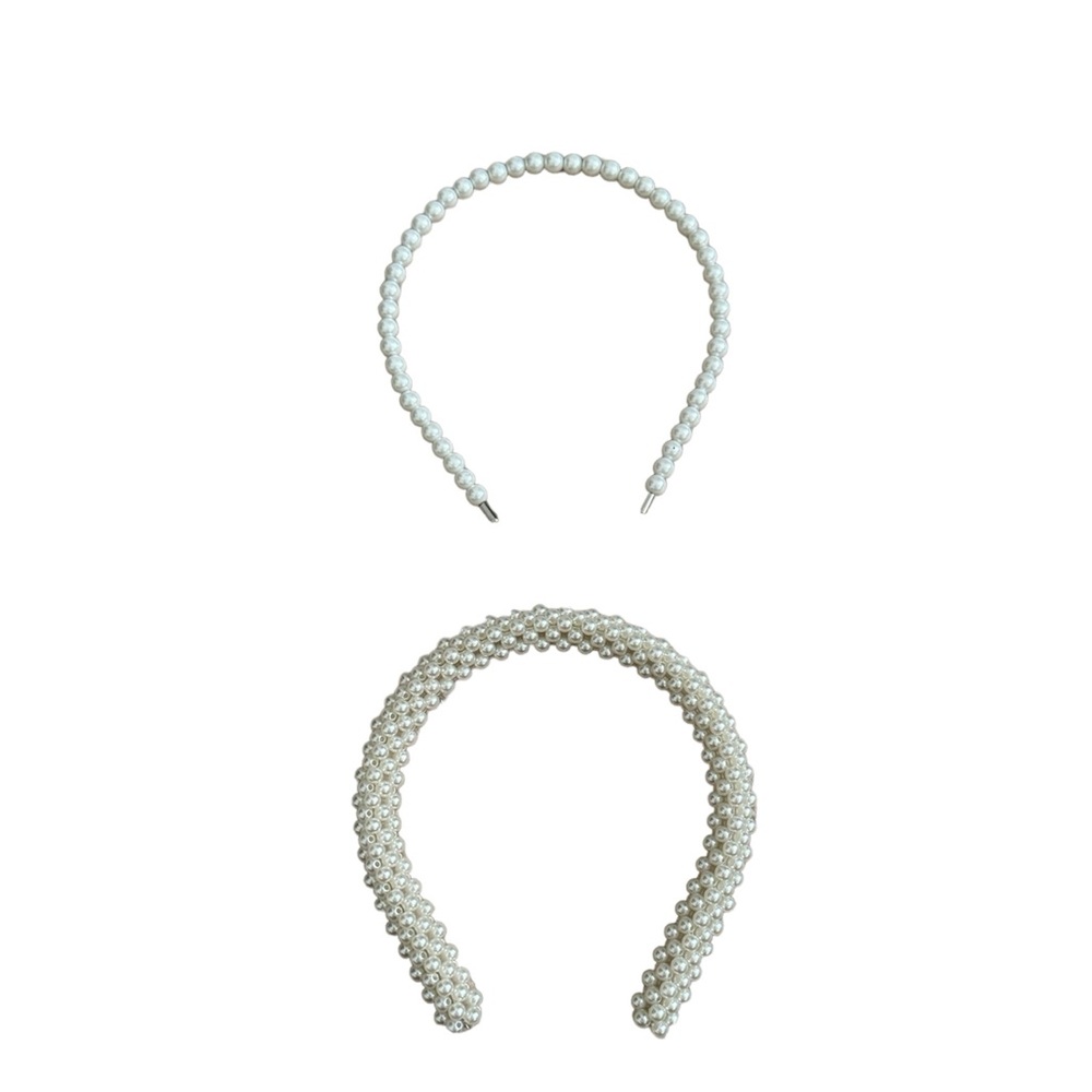 Set of 2 Pearl Headbands